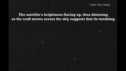 JAXA Satellite s Out-Of-Control Tumble Captured By Amateur Astronomer