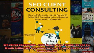 SEO CLIENT CONSULTING  2016 How to Make 1000 5000 Per Month Selling SEO Consulting to