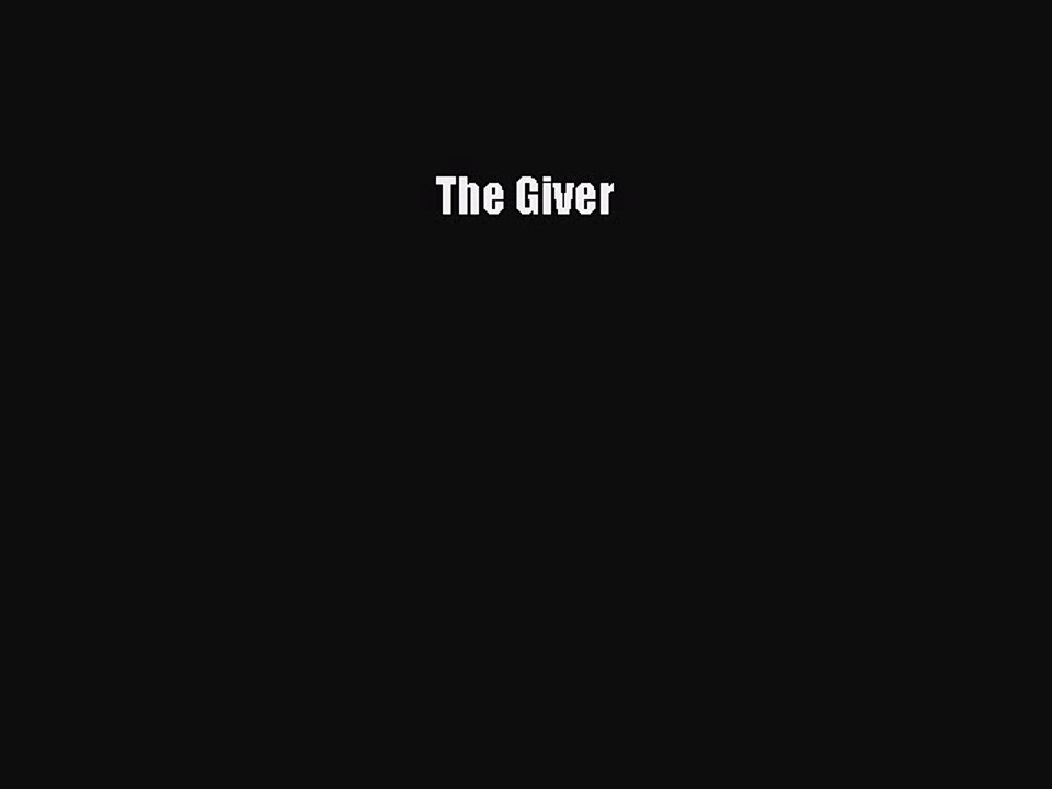 Read The Giver Ebook Free