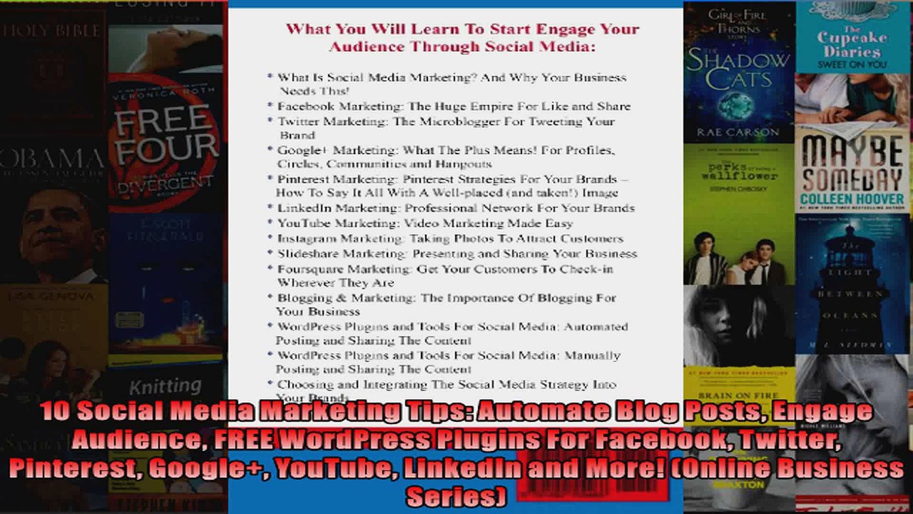 10 Social Media Marketing Tips Automate Blog Posts Engage Audience FREE WordPress Plugins