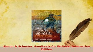 PDF  Simon  Schuster Handbook for Writers Interactive Edition Read Online