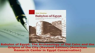 PDF  Babylon of Egypt The Archaeology of Old Cairo and the Origins of the City Revised PDF Full Ebook