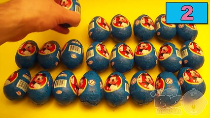 Mickey Mouse Clubhouse NEW Big Box of Surprise Eggs! Opening 24 Chocolate Disney Surprise