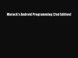 Read Murach's Android Programming (2nd Edition) Ebook Free