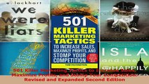 Download  501 Killer Marketing Tactics to Increase Sales Maximize Profits and Stomp Your  Read Online