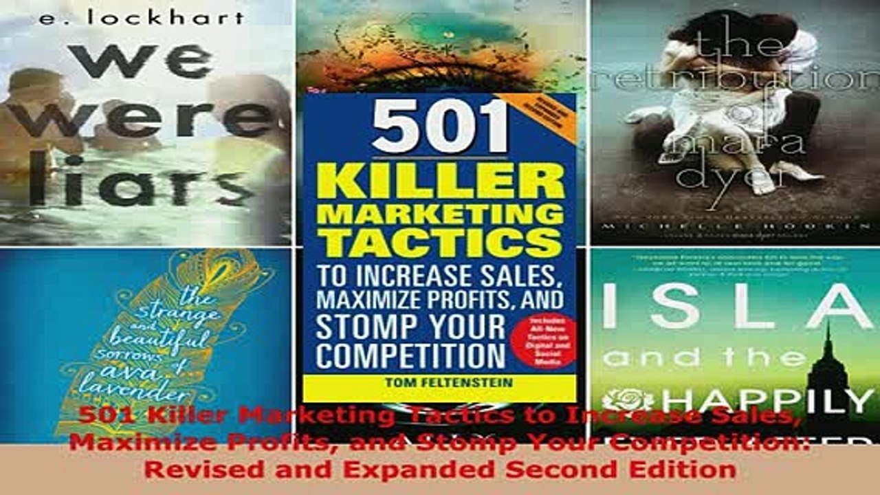 Download  501 Killer Marketing Tactics to Increase Sales Maximize Profits and Stomp Your  Read Online