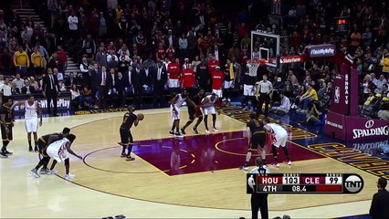 Tristan Thompson Jumps on Dwight Howard - Rockets vs Cavaliers - March 29, 2016 - NBA 2015-16