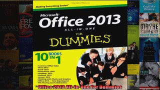 Office 2013 AllInOne For Dummies