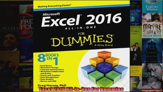 Excel 2016 AllinOne For Dummies