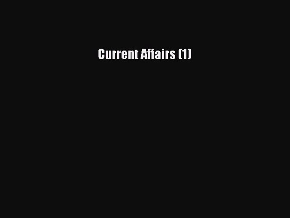 Read Current Affairs (1) PDF Free