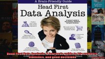 Head First Data Analysis A learners guide to big numbers statistics and good decisions