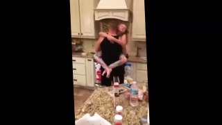 Father and Daughter Kitchen Dance