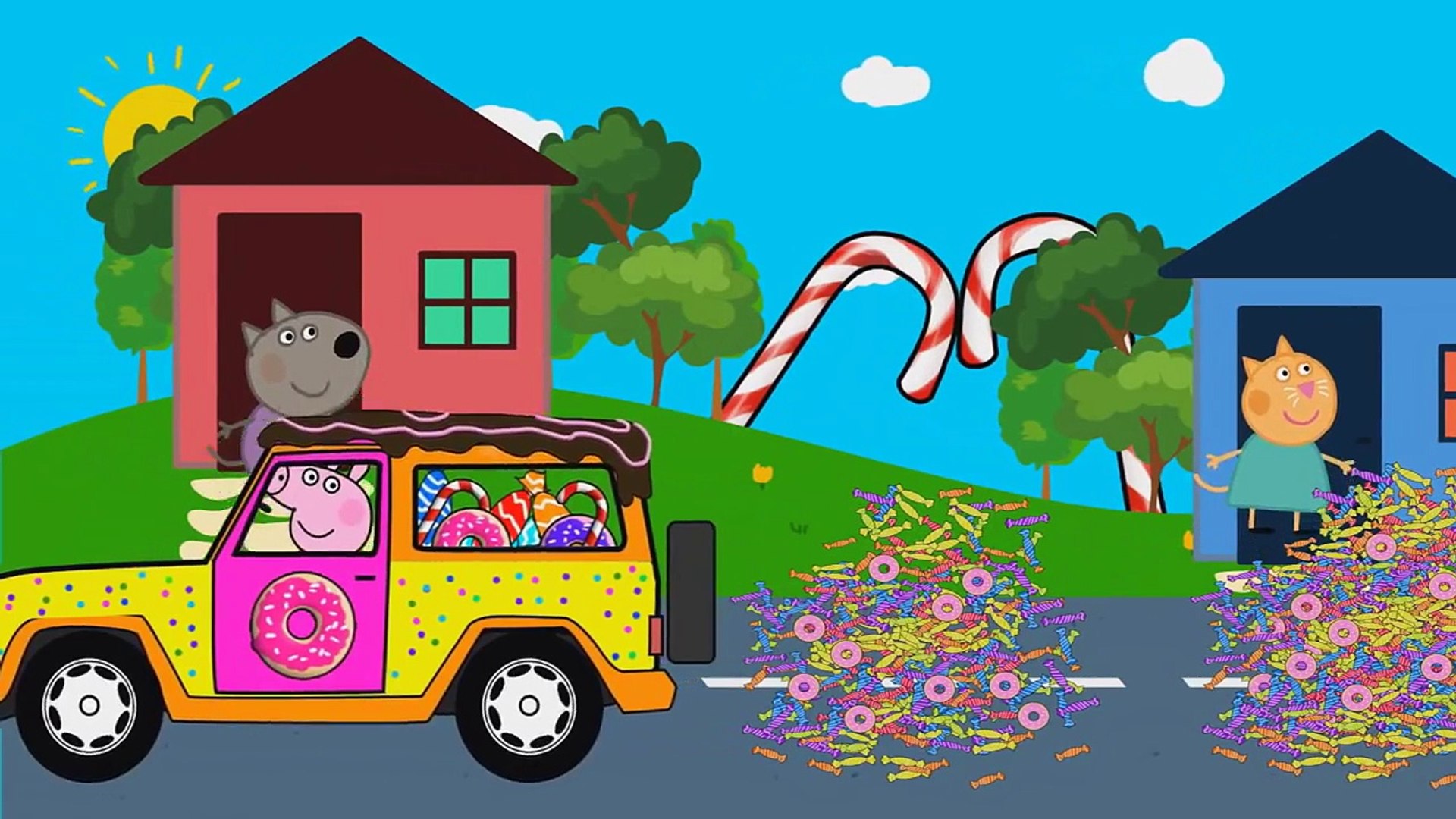Peppa Pig Spider-Man Car / Monster Trucks Crashes / Vehicles for Children /  Episode 76 - video Dailymotion
