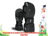 Level Handschuh - Guantes de snowboard para mujer tamaño 6 5 UK color 01 negro