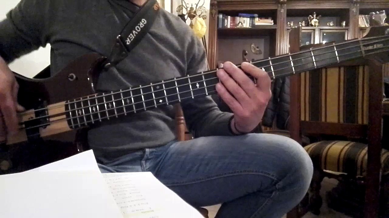 adventure of a life time - coldplay - basscover - by vincenzo caterino