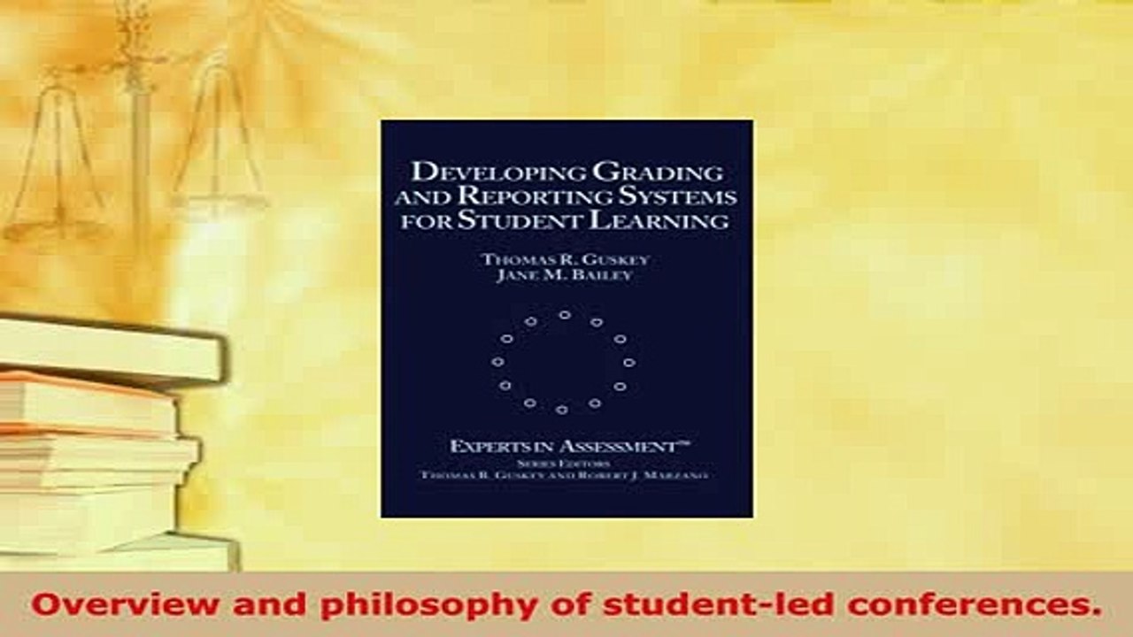 PDF  Developing Grading and Reporting Systems for Student Learning Experts In Assessment Read Full Ebook
