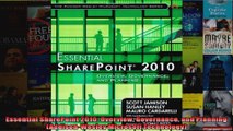 Essential SharePoint 2010 Overview Governance and Planning AddisonWesley Microsoft