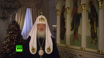 Святейший Патриарх Кирилл поздравил верующих с Рождеством Христовым! 2016г.