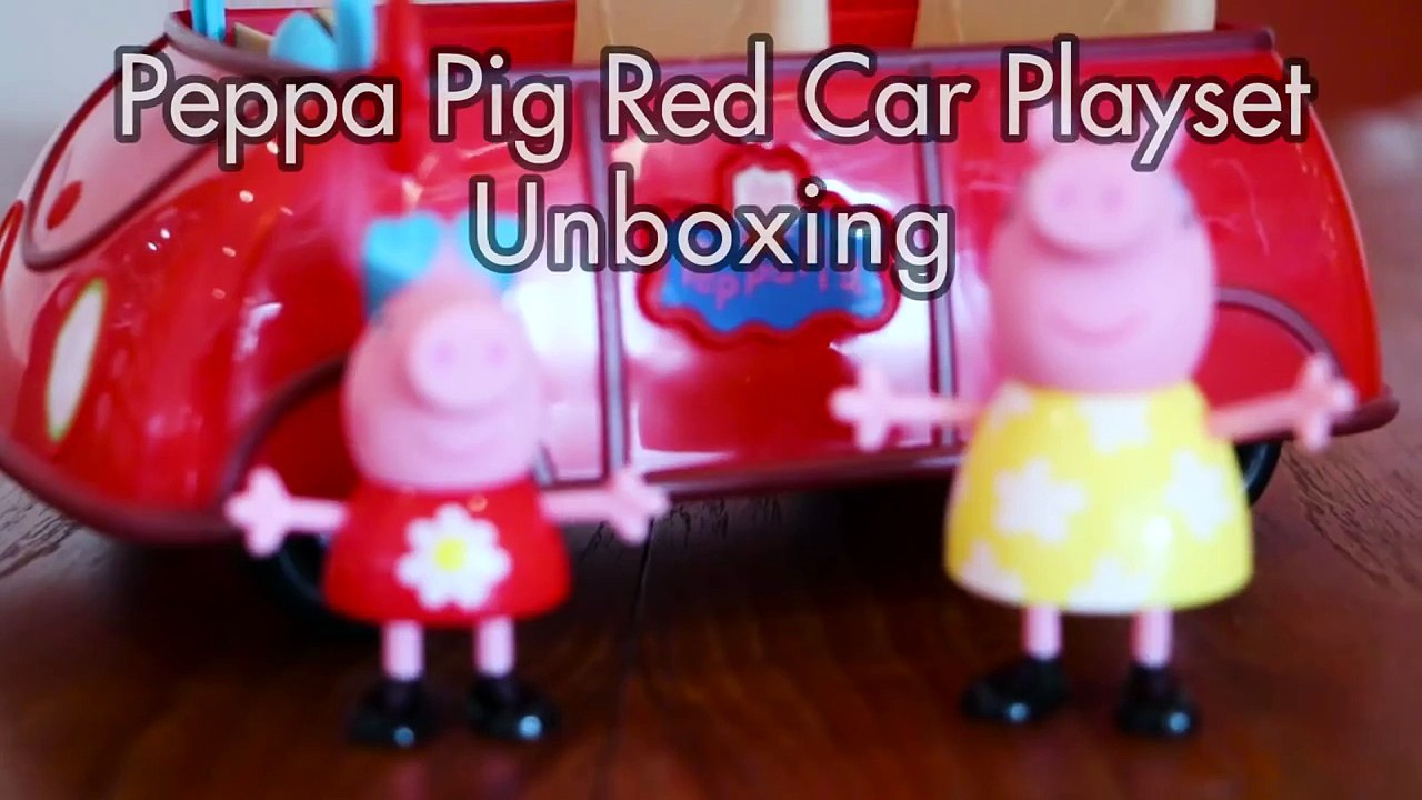 Peppa Pig - Red Car Playset - Unboxing
