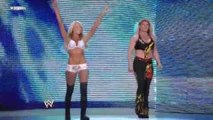 WWE Raw 2011 The Bella Twins vs Kelly Kelly & Beth Phoenix