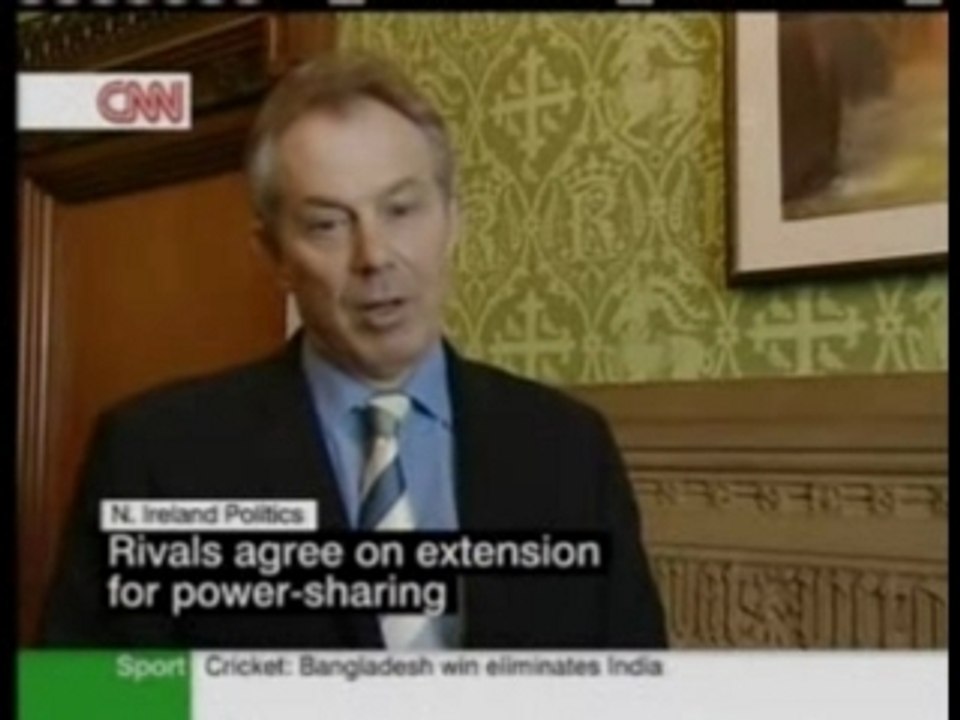 Historic day in Northern Ireland (CNN World March 26 2007)