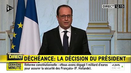 Descargar video: François Hollande annonce qu’il renonce à la déchéance de nationalité