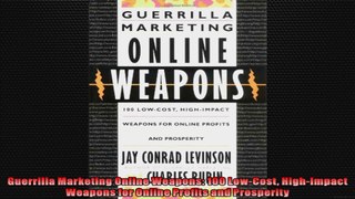 Guerrilla Marketing Online Weapons 100 LowCost HighImpact Weapons for Online Profits