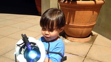 3-Year-Old with a Real Portal Gun