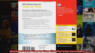 Windows Azure Step by Step Step by Step Developer