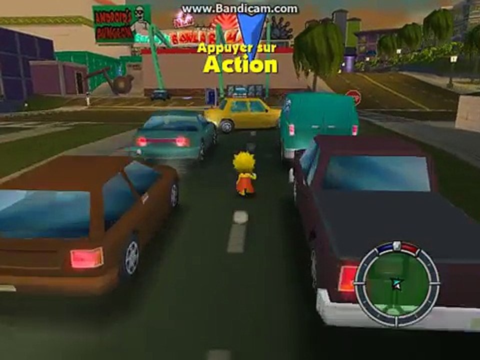 Les simpson hit and run niveau 3 mission bonus mon ami le principal