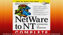 NetWare to Windows NT Complete Integration and Migration