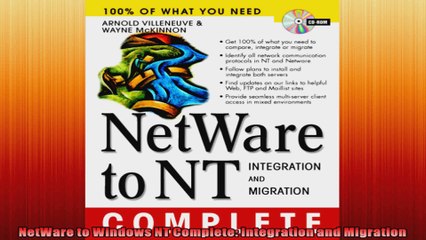 Download Video: NetWare to Windows NT Complete Integration and Migration