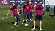 FC Barcelona training session: Preparations continue for El Clásico