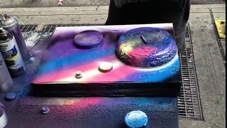 Amazing Spray Paint Artist from New York city.