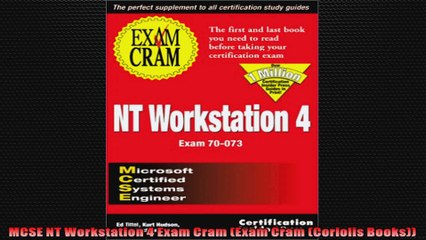 MCSE NT Workstation 4 Exam Cram Exam Cram Coriolis Books