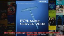 Microsoft Exchange Server 2003 Administrators Pocket Consultant