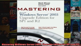 Mastering Windows Server 2003 Upgrade Edition for SP1 and R2