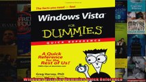 Windows Vista For Dummies Quick Reference