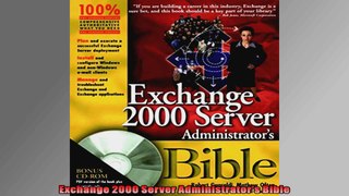 Exchange 2000 Server Administrators Bible
