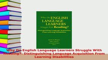 PDF  Why Do English Language Learners Struggle With Reading Distinguishing Language PDF Online