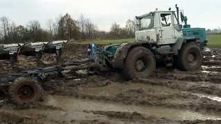 T 150K extreme ploughing in mud