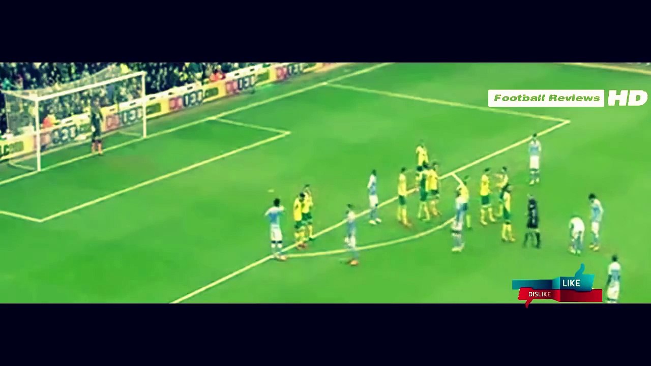 Norwich vs Manchester City (2016) Sergio Agüero Amazing Free Kick