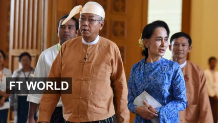 Historic new Myanmar government sworn in