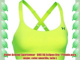 Under Armour Sportswear - BHS UA Eclipse Bra - Prenda para mujer color amarillo talla L