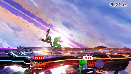 Super Smash Bros 4 Wii U Standing on Air Glitch with Little Mac