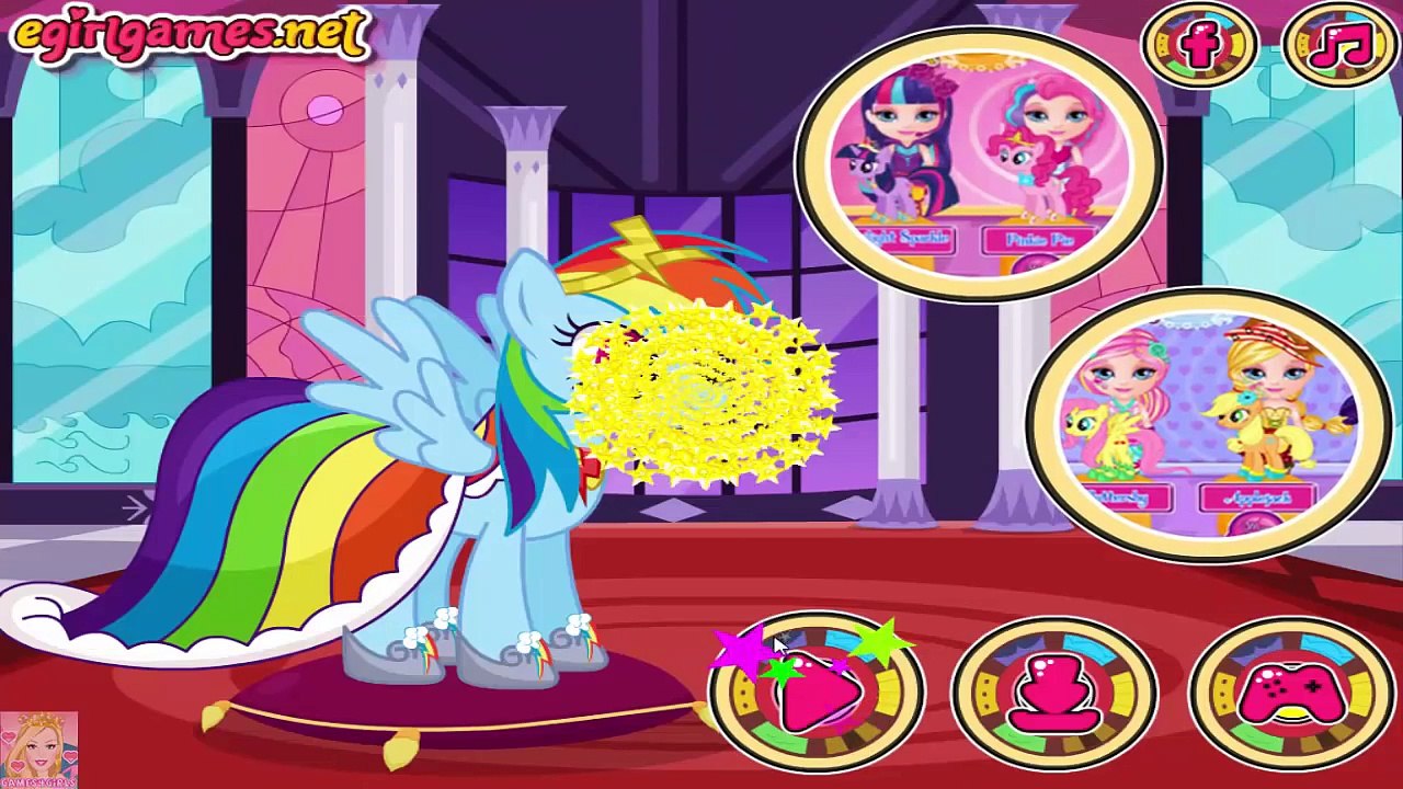 My Little Pony Prom - MLP Twilight Sparkle Rainbow Dash Apple Jack and Pinkie Pie Makeover