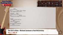 The Girl Is Mine - Michael Jackson & Paul McCartney Bass Backing Track with scale, chords and lyrics