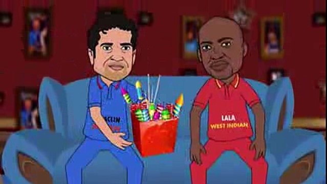 India vs West Indies ICC Cricket WOrld Cup 2016 - SACHIN Vs LARA FUNNY FACEOFF MaukaMauka