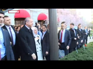 Erdoğan ABD'de böyle karşılandı