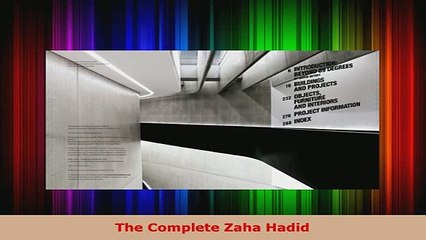 Download  The Complete Zaha Hadid PDF Full Ebook